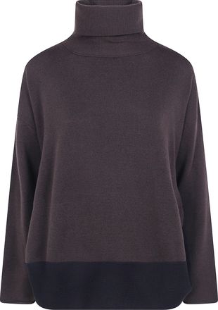 Pierantonio Gaspari Bicolor High-Neck Sweater