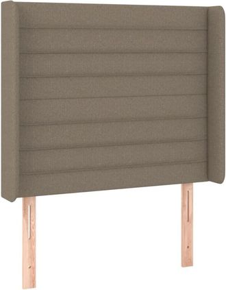 vidaXL Cabecero Con Led De Tela Gris Taupe 93x16x118/128 Cm Vidaxl