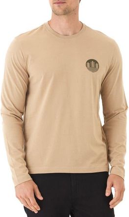 Threads 4 Thought Triple Tree Soft Wash Cotton Blend Graphic Long Sleeve T-Shirt in Sandstone at Nordstrom, Size Xx-Large