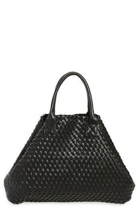 Urban Expression Woven Tote & Pouch in Black at Nordstrom Rack
