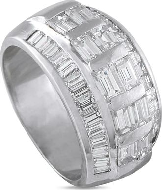 Luxury Bazaar Anello con platino e diamanti - Argento