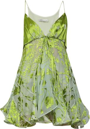CHRISTOPHER ESBER Abito corto a fiori - Verde