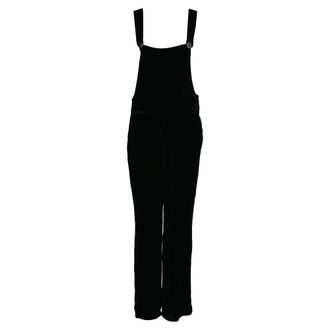 Sandro Sandro Straight-Leg Overall Jumpsuit in Black Velvet