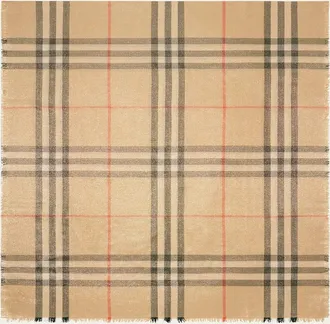 Burberry Giant Check-Print Wool-Blend Scarf