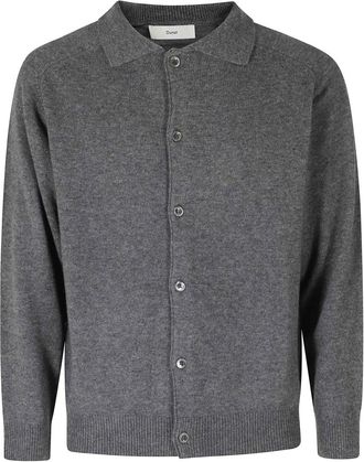 Dunst C&aacute;rdigan de punto con cuello - Knitwear - Hombre - Gris - S