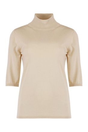 Max Mara Cecina Virgin Wool Turtleneck Sweater