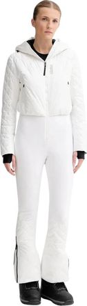 Colmar Glanzende Ski-overall - Dames - Skipakken - Wit - M - Polyester - Fitness