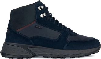 Geox Blauwe Sport Sneakers - Heren - Sneakers - Blauw - 46 EU - Leer - Schoenen