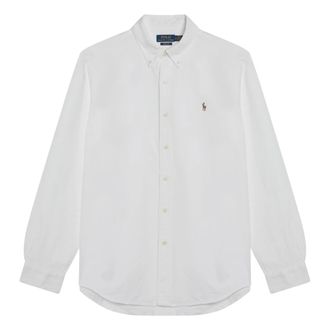 Polo Ralph Lauren Lange mouwen overhemd - Heren - Casual Overhemden - Wit - XL - Overhemden