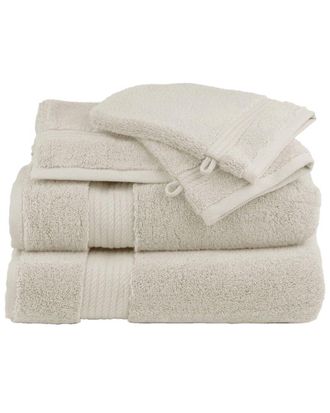 GARNIER-THIEBAUT Alondra 6Pc 600Gsm Zero Twist Cotton Bath Set