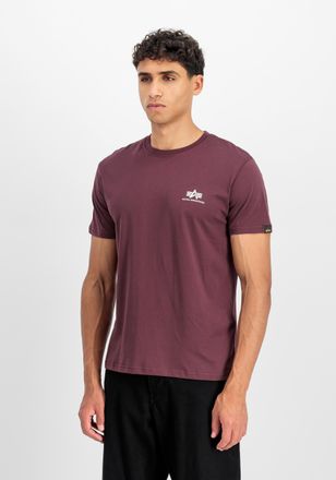 Alpha Industries T-Shirt ALPHA INDUSTRIES Basic T-Shirt SL, Herren, Gr. XXL, rot (deep maroon), Obermaterial: 100% Baumwolle, Shirts T-Shirt