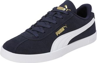 Puma Unisex Club II Trainers, PUMA Navy-PUMA White-PUMA Gold, 8.5