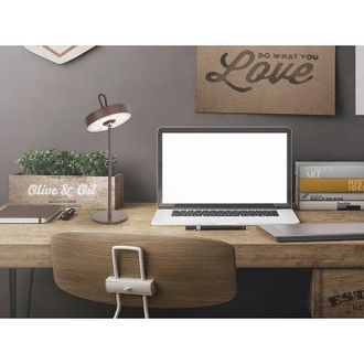 Schuller L&aacute;mpara De Sobremesa Gong Led Corten