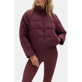 Halfdays Nellie Packable Puffer Jacket in Glazed Cherry at Nordstrom Rack, Size X-Large