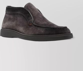 Santoni dragon suede ankle boots
