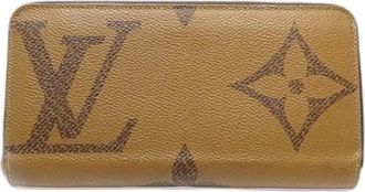 Louis Vuitton Pre-owned Lange Portemonnee (bi-fold) - Dames - Vintage Accessoires - Bruin - ONE Size - Vintage