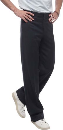 Jil Sander Blue Loose Flat Front Pants