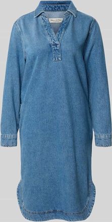 Marc O'Polo Relaxed Fit Jeanskleid aus Lyocell-Baumwoll-Mix in Jeansblau, Gr&ouml;&szlig;e XXL