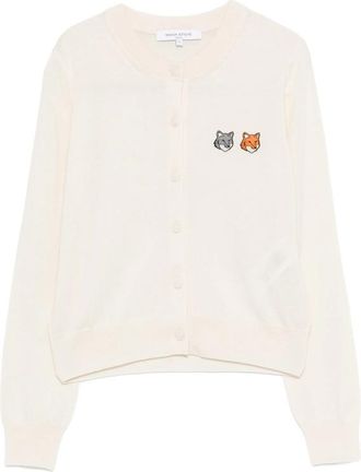 Maison Kitsun&eacute; Fox-motif Buttoned Cardigan
