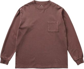 Snow Peak garment-dyed T-shirt - Red