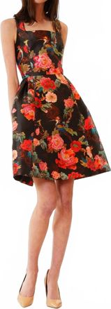 Julia Jordan Womens Sleeveless Fit And Flare Cocktail Dress In Black