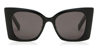 Saint Laurent SL M119/F BLAZE Asian Fit 001 Womens Sunglasses Black Size 53