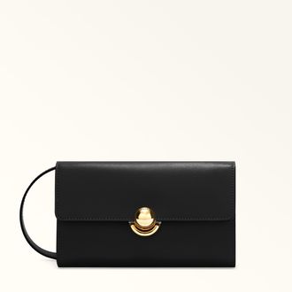 Furla Sfera Mini Bag L Nero Black Sidney Calf Leather Woman