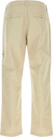 Stone Island Beige Pantaloni Exterior: Cotton Trousers