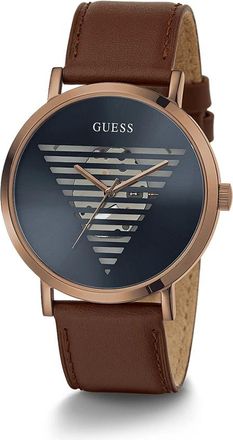 Guess Idol 44 mm - Heren - Accessoires - Bruin - Maat: ONE Size Leer