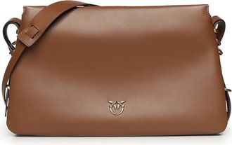 Pinko Crossbody Bag - Dames - Schoudertassen - Bruin - ONE Size - Katoen - Tassen