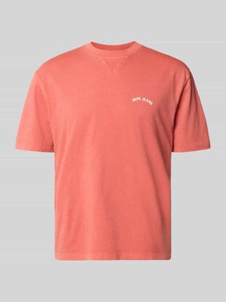 Pepe Jeans London Regular Fit T-Shirt aus reiner Baumwolle Modell John Tee in Rot, Gr&ouml;&szlig;e XXL