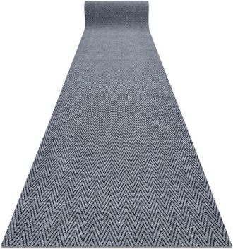 RugsX Rugsx - Alfombrilla Antideslizante 200 Cm Magnus 2954 Zigzag Exterior, Interior Gris Grey 200x170 Cm