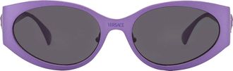 Versace Dark Grey Oval Ladies Sunglasses VE2263 150287 56