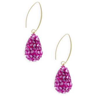 Lott. Gioielli Ice Purple Oorbellen Kegel XS Raw - Dames - Oorbellen - Paars - ONE Size - Accessoires