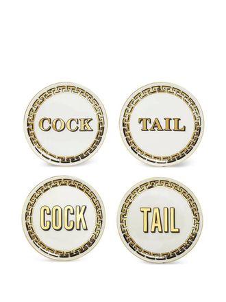 Jonathan Adler porcelain coaster set - White