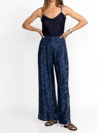 Johnny Was Wide Leg Pleat Pant In Zoia