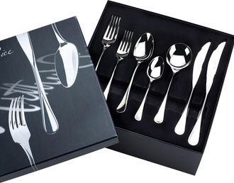 Arthur Price Signature Cascade Stainless Steel 84 Piece 8 Person Boxed Cutlery Set