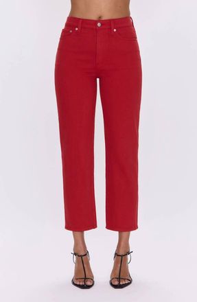 Pistola Denim Charlie High Rise Straight Jeans In Samba