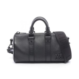 Louis Vuitton Pre-owned Vintage Leren Handtas - Heren - Pre-owned - Zwart - Maat: ONE Size Leer