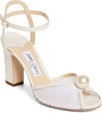 Jimmy Choo London Sacaria Sandal in Ivory/White at Nordstrom, Size 10Us