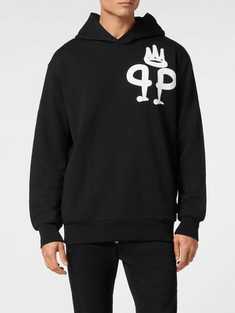 Philipp Plein Felpa con cappuccio in cotone