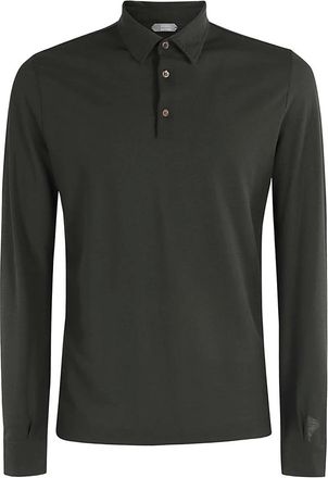 Zanone Polo Shirts, male, Green, 3XL, Polo Shirts