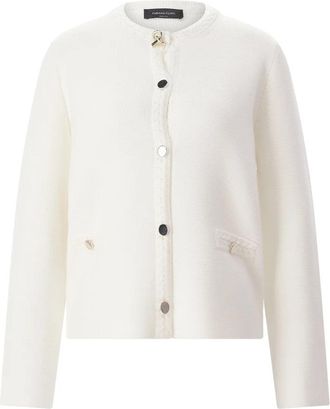Fabiana Filippi Cardigan - Dames - Vesten - Wit - S - Wol - Truien & Vesten
