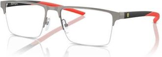 Ferrari 55mm Rectangle optical glasses in Grey at Nordstrom