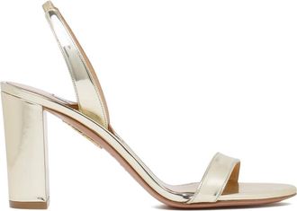 Aquazzura Schoenen, Dames, Geel, 40 EU, Leer, Slingback Sandaal