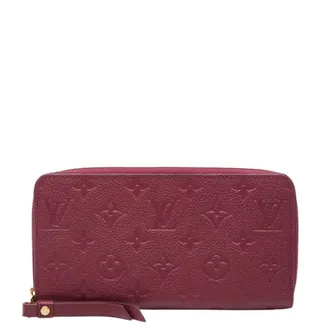 Louis Vuitton Aurore Pink Purple Leather Long Wallet (Bi-Fold) (Pre-Owned)
