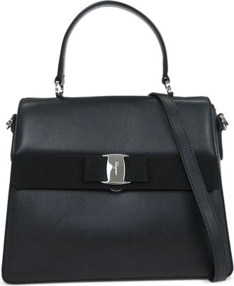 Ferragamo 2010s leather tote bag - Black