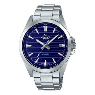 Casio Male EDIFICE Japan / South Korea Fashion Waterproof Silver Analog EFV-140D-2AV