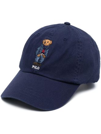 Polo Ralph Lauren Cappello da baseball con ricamo Polo Pony - Blu