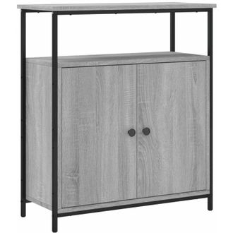 vidaXL Vidaxl - Aparador De Madera De Ingenier&iacute;a Gris Sonoma 70x30x80 Cm
